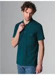 Trigema Poloshirt aus Single-Jersey blau