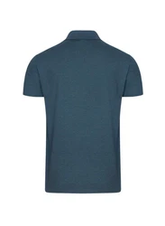Trigema Poloshirt aus Single-Jersey blau/jeans/melange