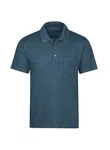 Trigema Poloshirt aus Single-Jersey blau/jeans/melange
