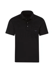 Trigema Poloshirt aus Single-Jersey schwarz