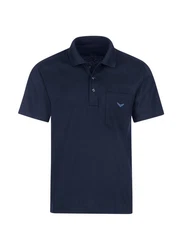 Trigema Poloshirt aus Single-Jersey blau(navy)