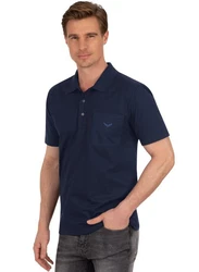 Trigema Poloshirt aus Single-Jersey blau(navy)