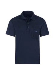 Trigema Poloshirt aus Single-Jersey blau(navy)