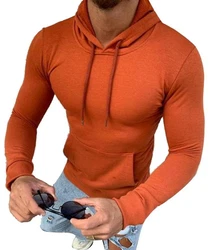 Megaman Jeans Kapuzenpullover Hoodie Herren Orange/Rot