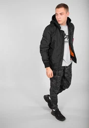 Alpha Industries Bomberjacke MA-1 TT Two Tone Hood Schwarz/Dunkelgrau