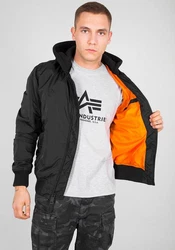 Alpha Industries Bomberjacke MA-1 TT Two Tone Hood Schwarz/Dunkelgrau
