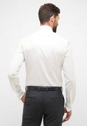 Eterna Langarmhemd SLIM FIT NON IRON Weiß/Creme