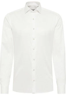 Eterna Langarmhemd SLIM FIT NON IRON Weiß/Creme