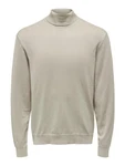 ONLY & SONS Strickpullover Polo Langarm Shirt Basic Pullover ONSWYLER (5619) Beige (5619)