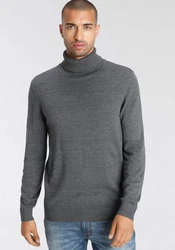 AJC Rollkragenpullover Dunkelgrau/Hellgrau/Grau