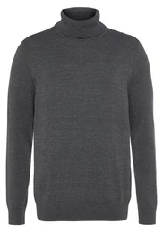 Rollkragenpullover mit Rollkragen aus Rippstrick