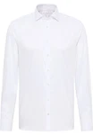 Eterna Langarmhemd Slim Fit Weiß/Creme