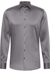 Eterna Langarmhemd Slim Fit Dunkelgrau/Grau/Hellgrau