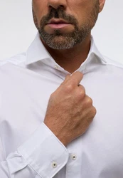 Eterna Langarmhemd MODERN FIT EASY IRON Weiß/Creme