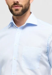 Eterna Blusenshirt Hemd MODERN FIT Hellblau