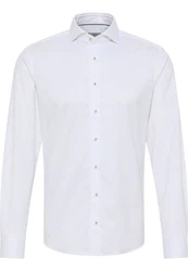 Eterna Businesshemd Langarm SLIM FIT EASY IRON Weiß/Creme