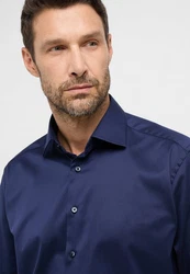 Eterna Langarmhemd COMFORT FIT Dunkelblau