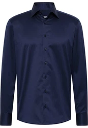 Eterna Langarmhemd COMFORT FIT Dunkelblau