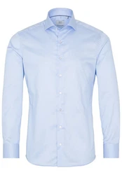 Eterna Klassische Bluse 1863 SLIM FIT Langarm Hemd Hellblau