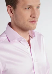 Eterna Klassische Bluse 1863 SLIM FIT Langarm Hemd Rosa