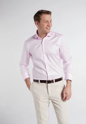 Eterna Klassische Bluse 1863 SLIM FIT Langarm Hemd Rosa