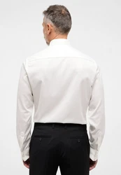 Eterna Langarmhemd SLIM FIT NON IRON Weiß/Creme