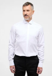 Eterna Langarmhemd SLIM FIT NON IRON Weiß/Creme