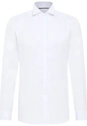 Eterna Langarmhemd SLIM FIT NON IRON Weiß/Creme