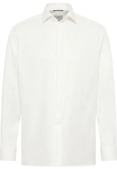 Eterna Langarmhemd COMFORT FIT NON IRON Weiß/Rot/Creme/Dunkelrot/Dunkelblau