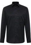 Eterna Langarmhemd COMFORT FIT NON IRON Schwarz/Dunkelblau