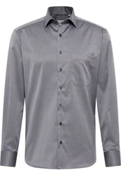 Eterna Langarmhemd COMFORT FIT NON IRON Dunkelgrau/Grau/Hellgrau