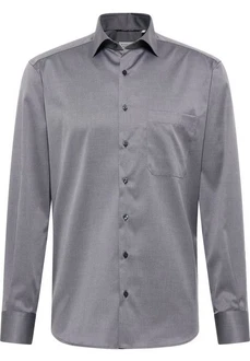 Eterna Langarmhemd COMFORT FIT NON IRON Dunkelgrau/Grau/Hellgrau