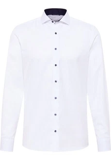 Eterna Blusenshirt Langarm Hemd Slim Fit Cover Twill