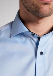 Eterna Businesshemd Comfort Fit Haifischkragen Hellblau
