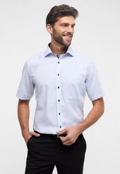 Eterna Kurzarmhemd Comfort Fit Kentkragen hellblau (4671-11-K147)