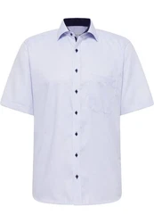 Eterna Kurzarmhemd Comfort Fit Kentkragen hellblau (4671-11-K147)