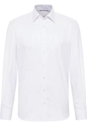 Eterna Langarmhemd COMFORT FIT NON IRON Weiß/Creme/Dunkelrot