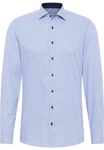 Eterna Businesshemd Slim Fit Kentkragen Non Iron Hellblau/Dunkelblau