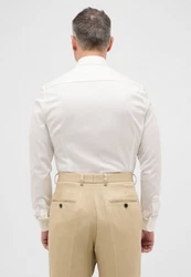 Eterna Langarmhemd SUPER SLIM NON IRON Weiß/Khaki/Beige