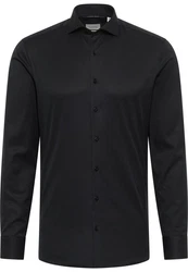 Eterna Langarmhemd SUPER SLIM NON IRON Schwarz