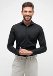 Eterna Langarmhemd SUPER SLIM NON IRON Schwarz