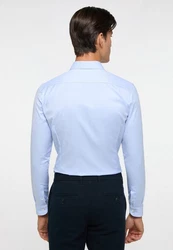 Eterna Langarmhemd SUPER SLIM NON IRON Hellblau