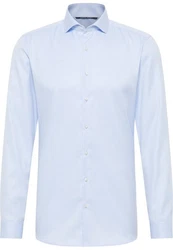 Eterna Langarmhemd SUPER SLIM NON IRON Hellblau