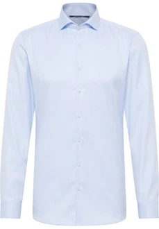 Eterna Langarmhemd SUPER SLIM NON IRON Hellblau