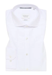 Eterna Langarmhemd SUPER SLIM NON IRON Weiß/Creme/Rot