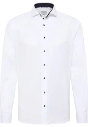 Eterna Business Langarmhemd Modern Fit Non Iron Weiß/Creme/Schwarz