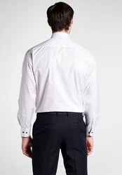 Eterna Business Langarmhemd Modern Fit Non Iron Weiß/Creme/Schwarz