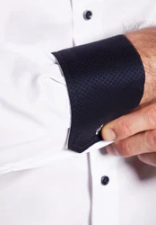 Eterna Business Langarmhemd Modern Fit Non Iron Weiß/Creme/Schwarz