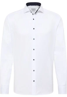 Eterna Business Langarmhemd Modern Fit Non Iron Weiß/Creme/Schwarz