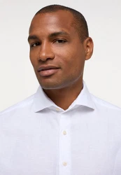 Eterna Langarmhemd MODERN FIT EASY IRON Weiß/Creme